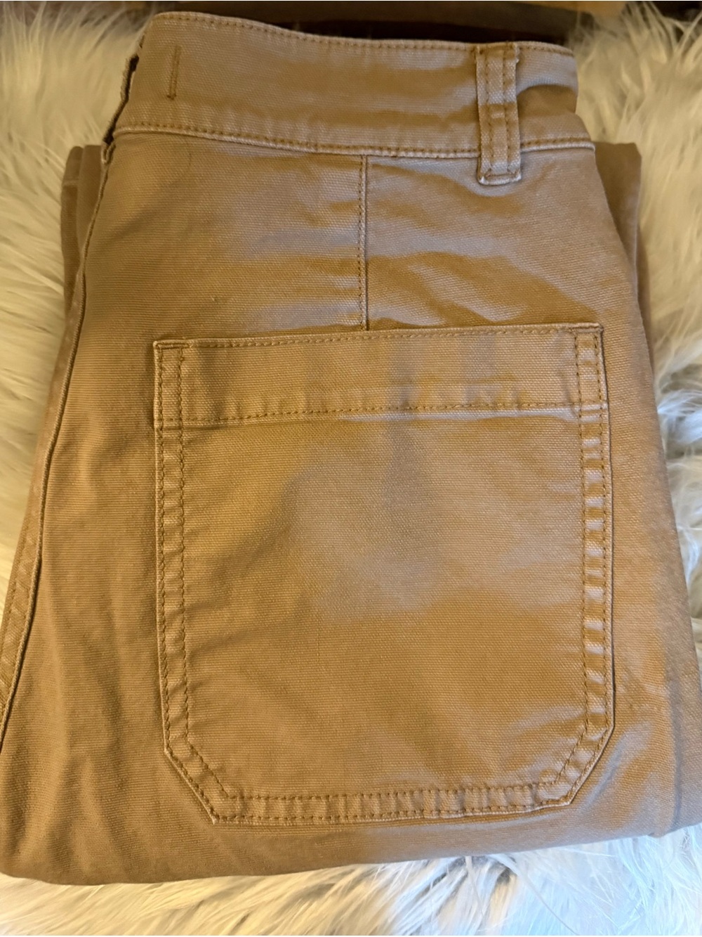 MADEWELL Women’s Straight-Leg Utility Pants in Taupe. Very comfy! - Picture 3 of 7